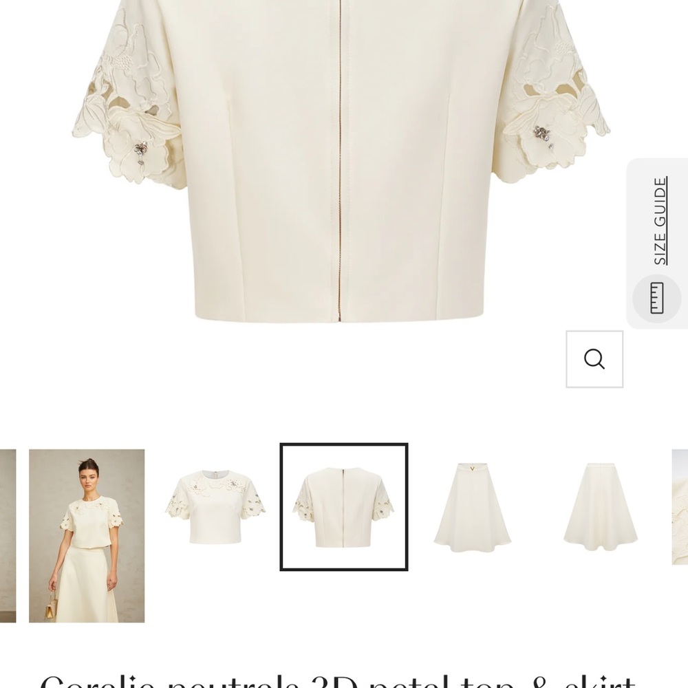 Elegant Miss Rosier Coralie Cream 2-piece Dress - Picture 3 of 14